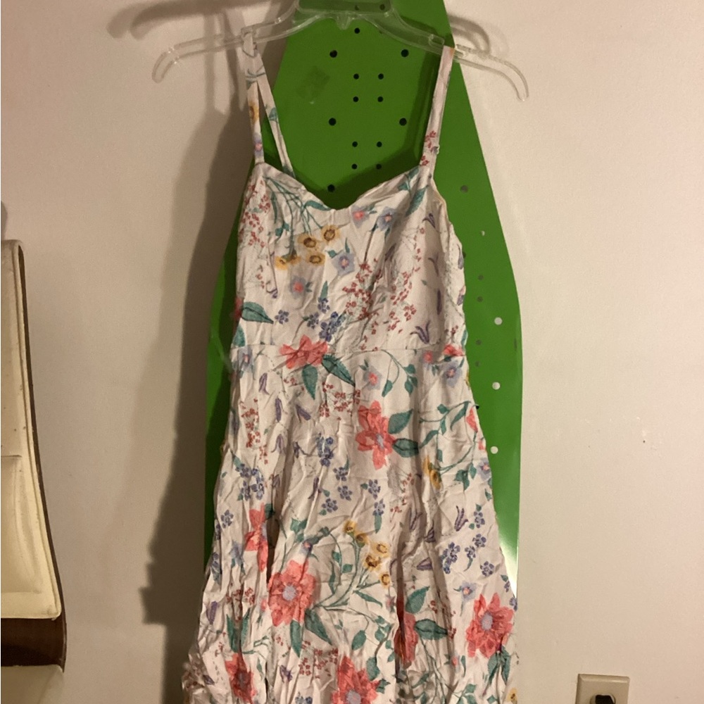 Old Navy floral pink and white mini dress